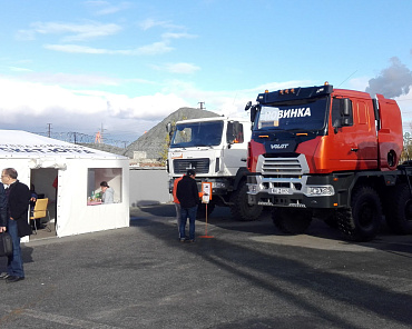 Related photo «‎Volat showed a new truck tractor MZKT-750440 at the exhibition 