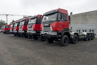 MZKT-750005 CHASSIS FOR OIL AND GAS: SHIPMENT OF A NEW BATCH OF VOLAT 